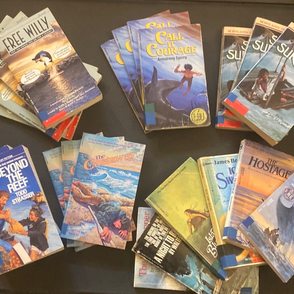 BULK 23 Books Teachers Library Ocean Sea Fiction NonFiction Class Set Multiples
